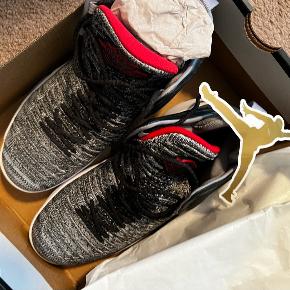Jordan air force 1 grey knit